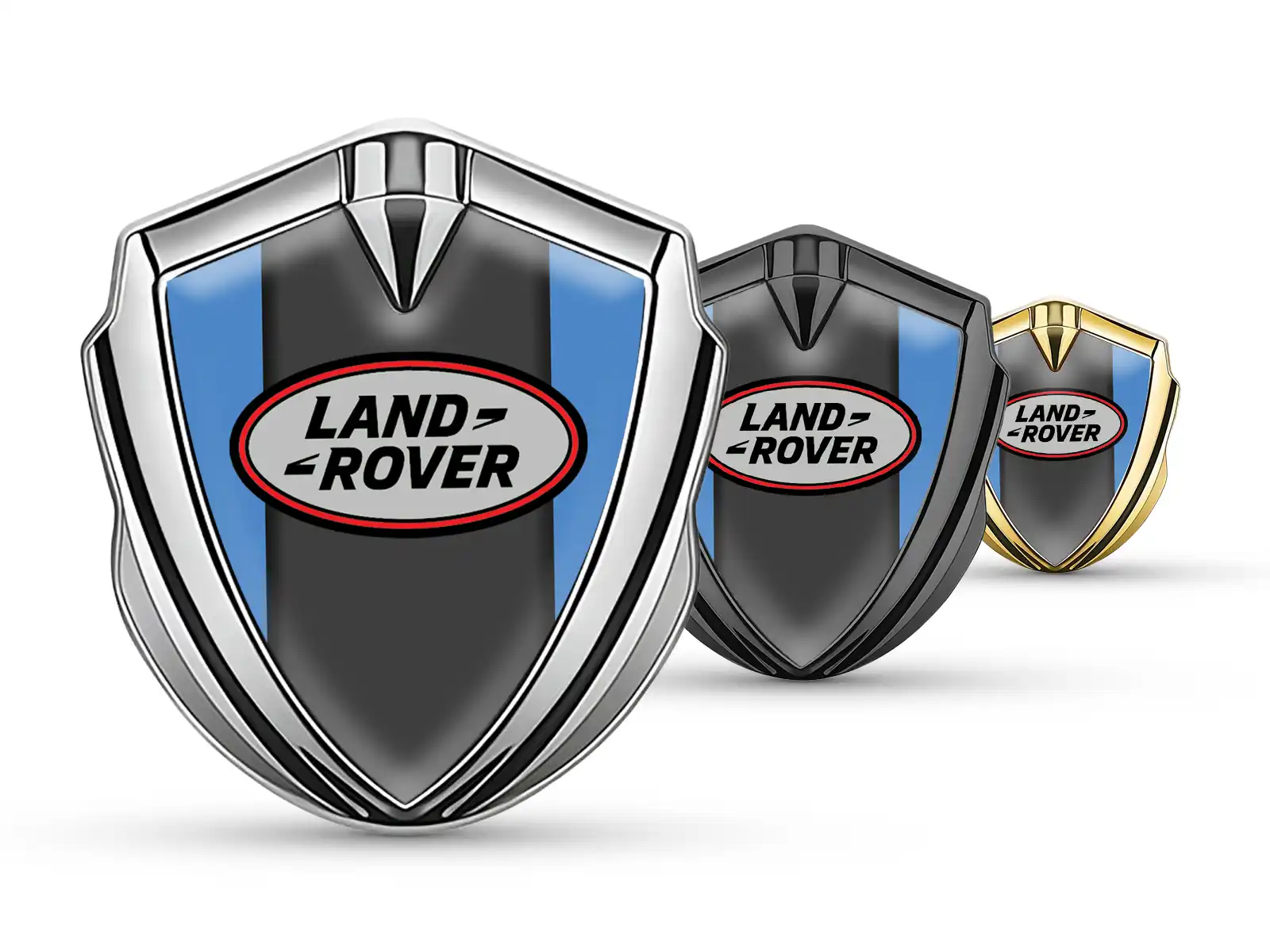 Land Rover Autoabzeichen Renn Design Glänzend Metallrand